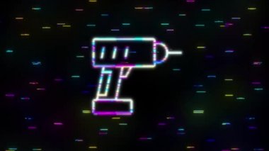 Özet web simgeleri ayarlandı. İnşaat ve ev onarım aletleri, bina. İş güvenliği. Hareket grafikleri.