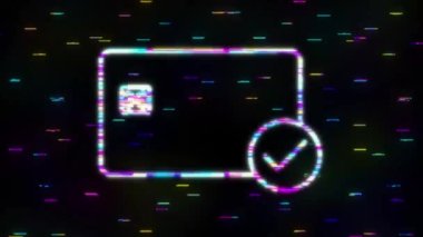 Kredi kartları onaylandı. Mali güvenlik transfer kontrolü. İşlem sembolü. Hareket grafikleri.