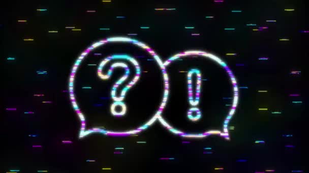 Questions et réponses Bubble Chat. Graphiques de mouvement. — Video