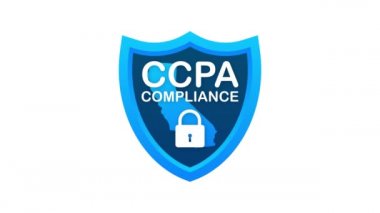 CCpa, her amaç için harika bir tasarım. Güvenlik simgesi. İnternet sitesi bilgileri. İnternet güvenliği. Hareket grafikleri.