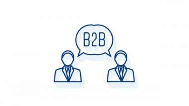 B2B satış elemanı ürün satıyor. İş satışları, B2B satış metodu. Hareket grafikleri.