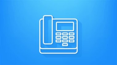 Ofis ikonu. Web simgesi seti. Ofis, her amaçla harika tasarım. Hareket grafikleri.