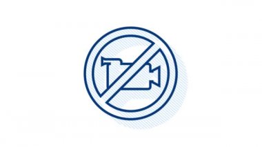 Kayıt yok. Fotoğraf makinesi simgesi. Beyaz arka planda resim. Dur işareti. Hareket grafikleri.