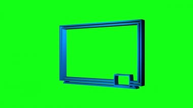 Ofis Whiteboard. Okulun kara tahtası. İşaretli kalemleri olan boş bir beyaz tahta. Hareket grafikleri.