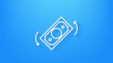 Para, finans ve ödemeler. Ana hatlı web simgesini ayarla. Hareket grafikleri.