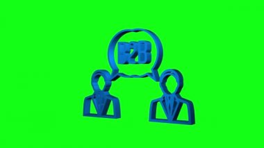 B2B satış elemanı ürün satıyor. İş satışları, B2B satış metodu. Hareket grafikleri.