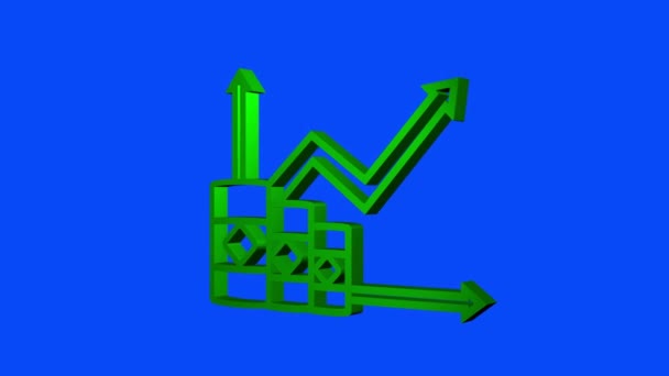 Ökat oljepris. Rörlig grafik. — Stockvideo