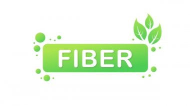 Fiber Rozet. Vejetaryen Düğmesi. Hareket grafikleri.