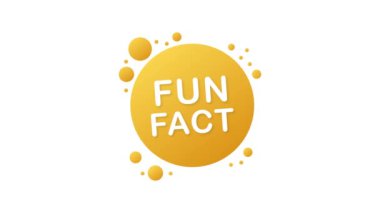 İlginç bir bilgi. Konuşma baloncukları. Web afişi. Hareket grafikleri.