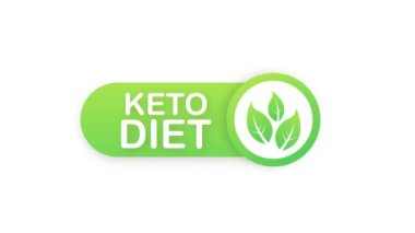 Ketogenik diyet işareti. Keto diyeti. Hareket grafikleri.