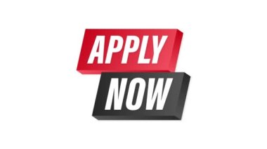 Şimdi uygula. Web afişi. Ok, imleç simgesi. Ok simgesi. El şıklaması. Hareket grafikleri.