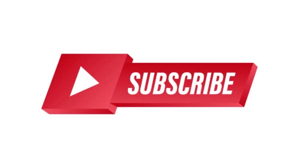 Subscribe button icon. Business concept subscribe pictogram. Motion graphics. — Stock Video