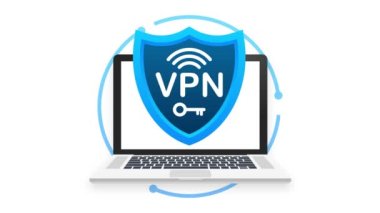 Güvenli VPN bağlantı konsepti. Sanal özel ağ bağlantı genel görünümü. Hareket grafikleri.