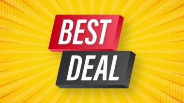 En iyi Besl Banner teklifi. Banner promosyonu. Süper satış. Market etiketi. Hareket grafikleri.