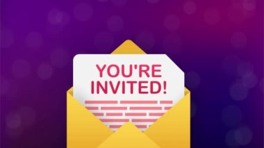 Rozet ikonusun. Zarfın İçinde Yazılıydı. Hareket grafikleri