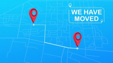 Taşındık. Ofis tabelası taşıyor. Görüntü dağıt. Hareket grafikleri