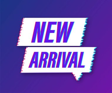 Yeni gelen. Bilgi afişi broşürü. Arıza simgesi. Banner promosyonu. Duyuru posteri konsepti. Vektör stok illüstrasyonu.