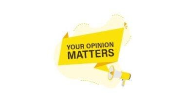 Megafon El, mesajlı iş konsepti. Fikrin önemli. Hareket grafikleri