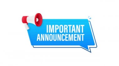 El Tutma Megafonu 'ndan önemli bir duyuru. Hareket grafikleri