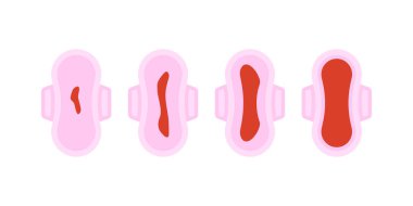 Hijyenik pedler, regl dönemindeki kan akışının ışıktan ağırlığa değişimini gösteriyor.