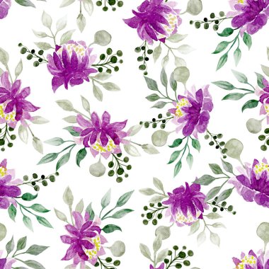 Kusursuz çiçek deseni. Beyaz arka planda elle çizilmiş kır çiçekleri.