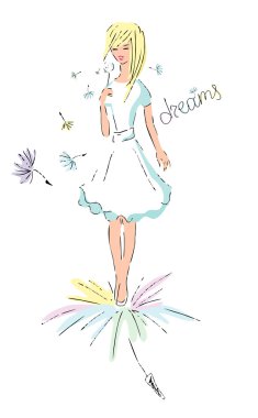 karahindiba güzel kız