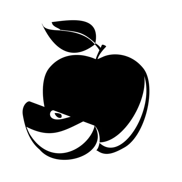 Pomme. Vecteur — Image vectorielle