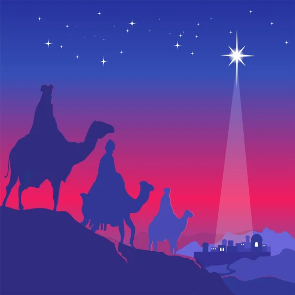 Three wise men. Vector — Stock Vector