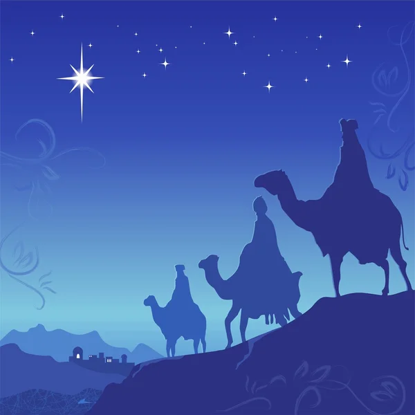 Three wise men. Vector — Stock Vector