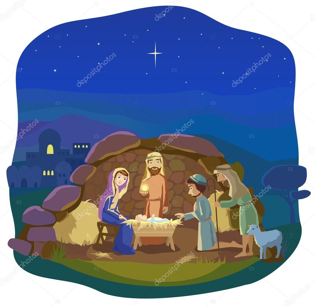 Christmas nativity scene.