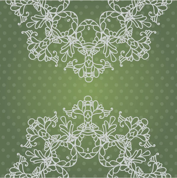Christmas lace ornamental snowflakes — Stock Vector