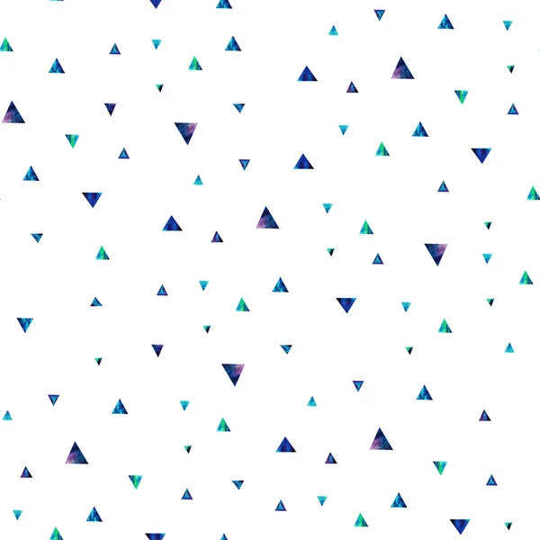 Patrón con triángulos de acuarela — Foto de Stock