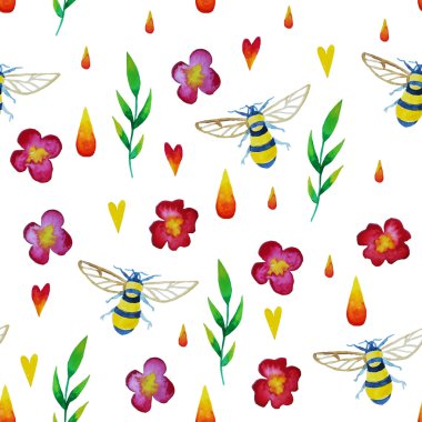 Fantezi çiçekli desen