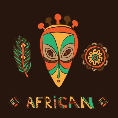 Afrika maskesi ve muska