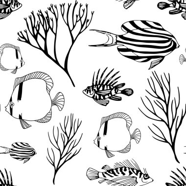 Balık ile orijinal seamless modeli