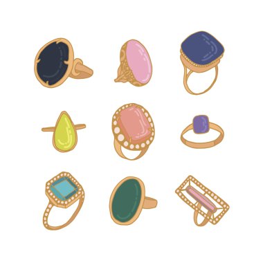 Şık yüzük koleksiyonu