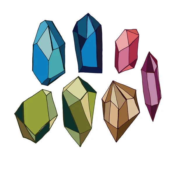 Cristales fondo sin costura — Vector de stock