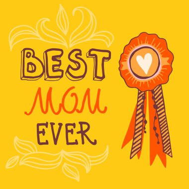 En iyi anne hiç tebrik kartı