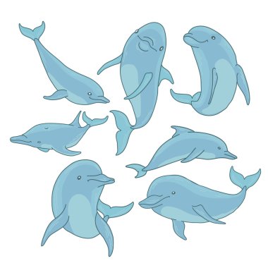 Yedi yüzme yunuslar