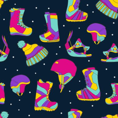 desen ile snowboard için donatım