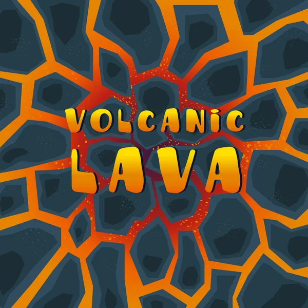 Fundal cu pietre și lavă vulcanică — Vector de stoc