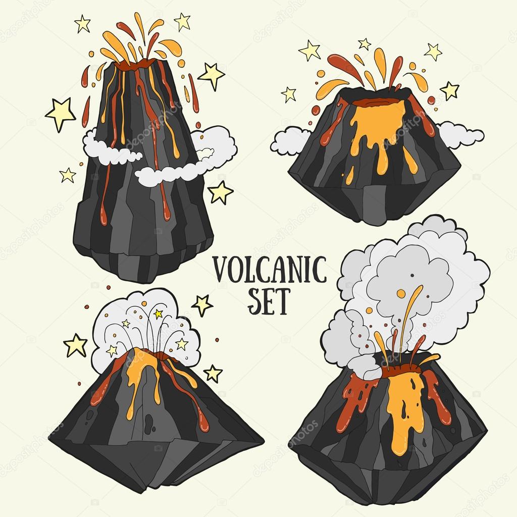 Volcanes imágenes de stock de arte vectorial | Depositphotos Volcanes imágenes de stock de arte vectorial | Depositphotos