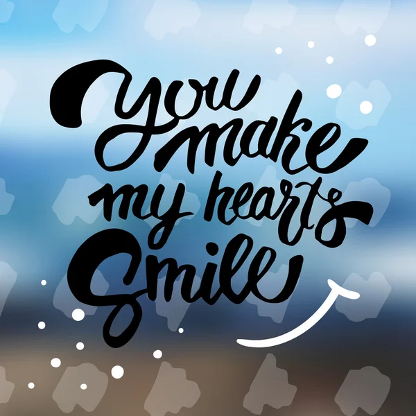 Tu fais sourire mon cœur — Image vectorielle