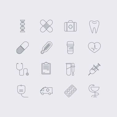 Tıp, sağlık, hastane unsurları