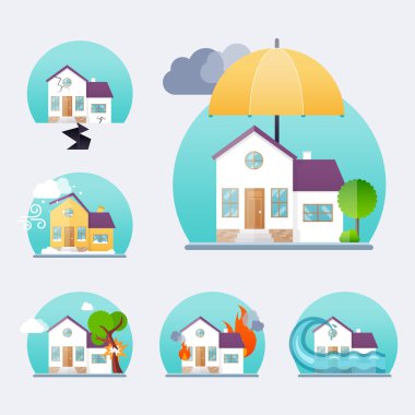 House Sigortacılık hizmeti simgelerini
