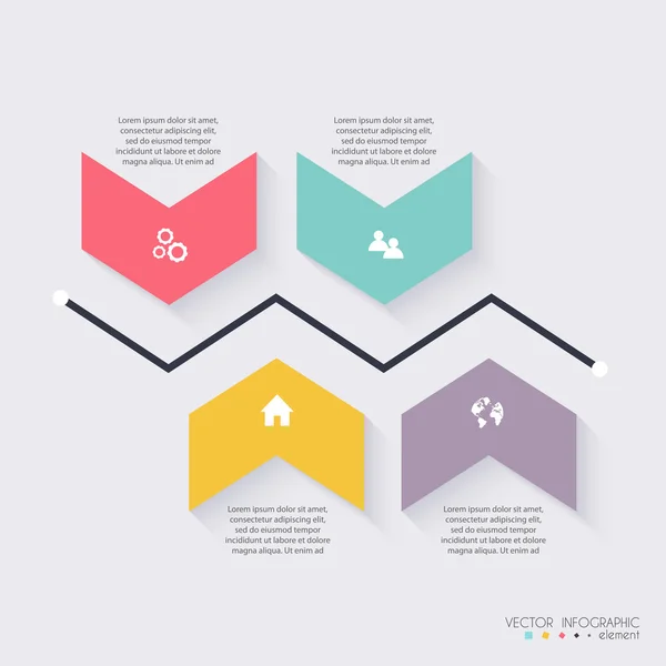 Info grafiche per presentazioni aziendali — Vettoriale Stock