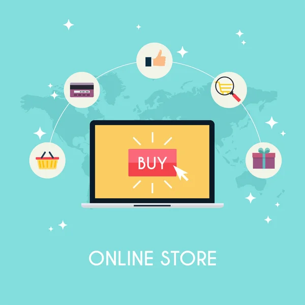 E-commerce Infographic concept — Stock Vector