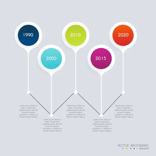 Timeline Infographic Design Templates — Stock Vector