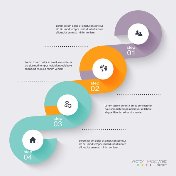 Infographics för företagspresentationer — Stock vektor