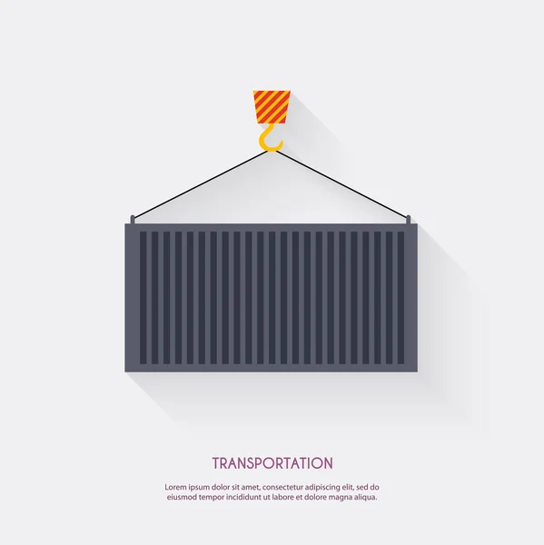 Transporte. Icono del almacén — Vector de stock